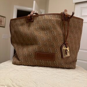 Dooney & Bourke Brown Designer Tote Bag